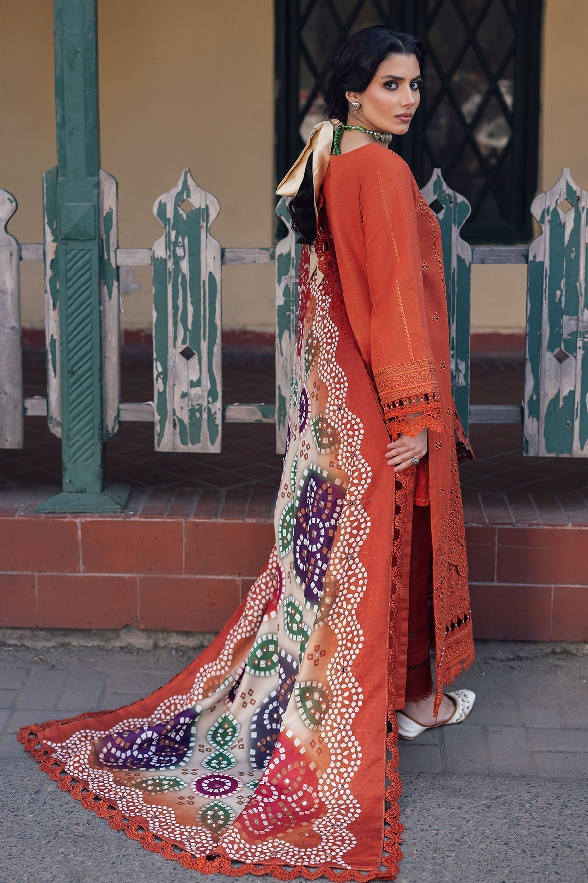 Nureh | Bazaar Winter 24 |  NE-116 - Designer Dress with Intricate embroidery and embellishments. Shop elegent wedding dress at Maria Faisal.