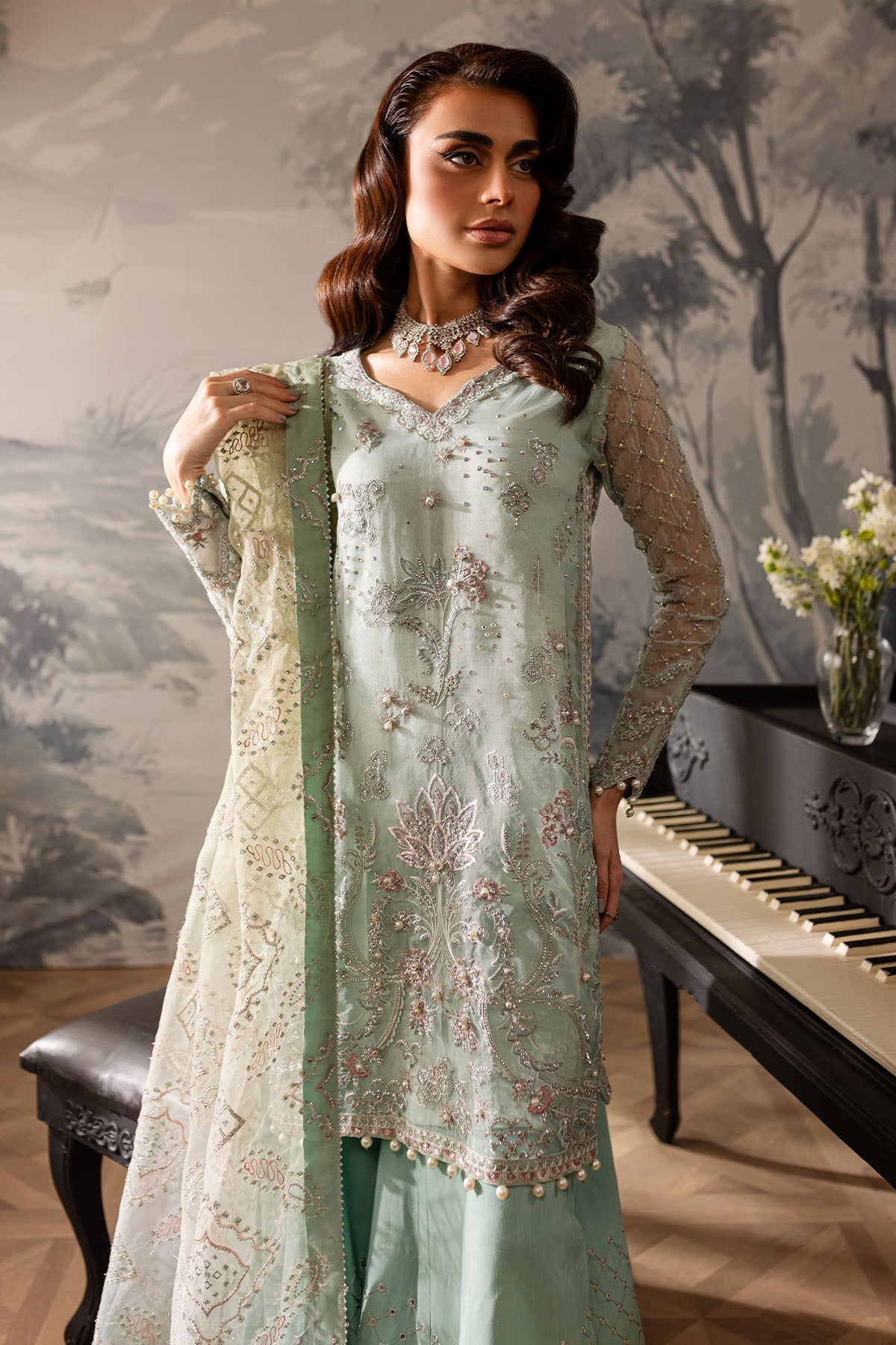 Nureh | Elanora Formals 24| NEL-57 - Ladies Clothes - Maria Faisal