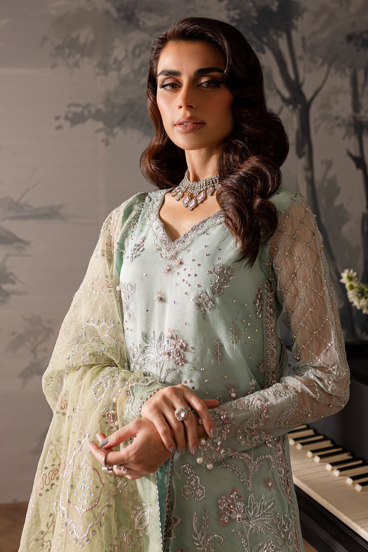 Nureh | Elanora Formals 24| NEL-57 - Ladies Clothes - Maria Faisal