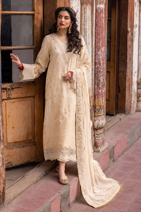 Nureh | Jacquard Lawn | Alif - Ladies Clothes - Maria Faisal