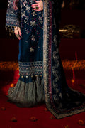 Nureh | Maya Velvet |  NW-90 - Designer Dress with Intricate embroidery and embellishments. Shop elegent wedding dress at Maria Faisal.