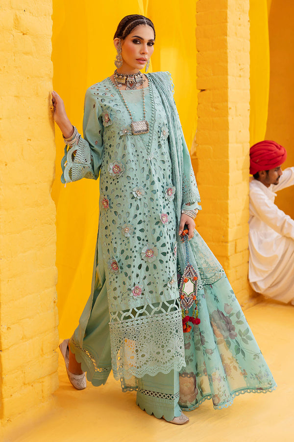 Nureh | Mela Luxury Lawn | NDS-102 - Ladies Clothes - Maria Faisal