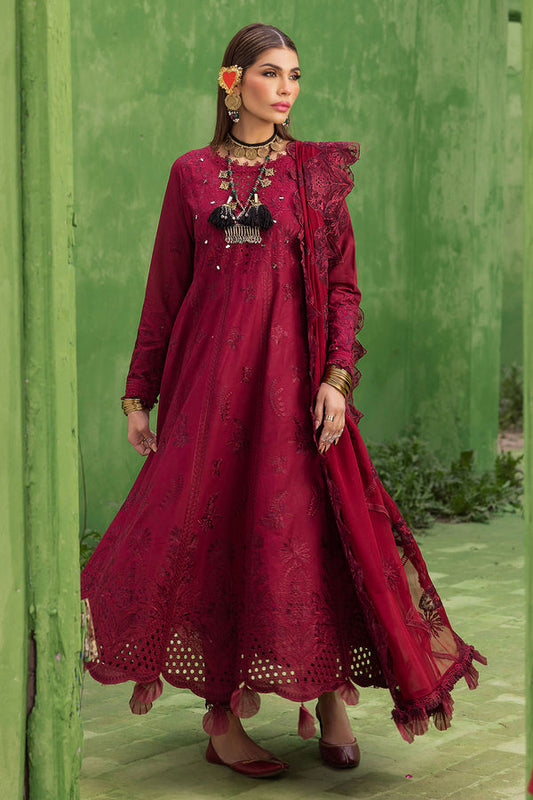 Nureh | Mela Luxury Lawn | NDS-107 - Ladies Clothes - Maria Faisal