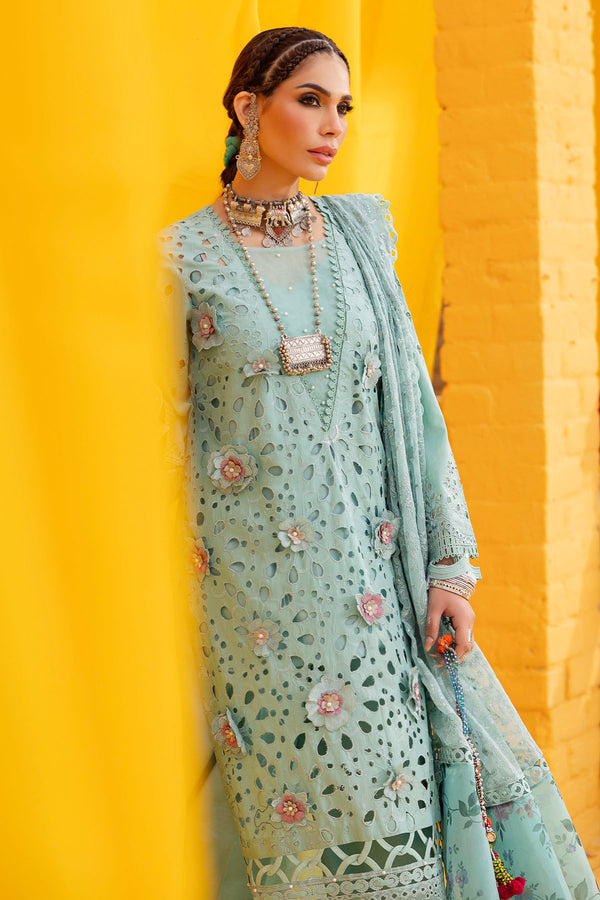 Nureh | Mela Luxury Lawn | NDS-102 - Ladies Clothes - Maria Faisal