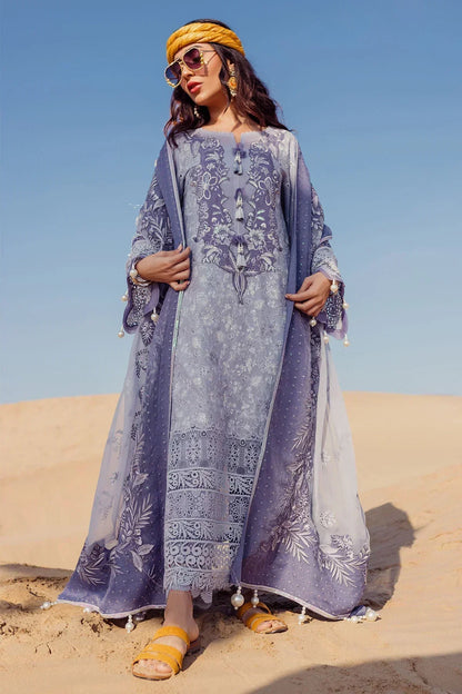 Nureh | Sehra Swiss Voil Lawn | CAMEO - NE-80 - Ladies Clothes - Maria Faisal