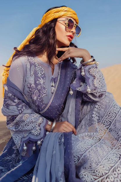 Nureh | Sehra Swiss Voil Lawn | CAMEO - NE-80 - Ladies Clothes - Maria Faisal