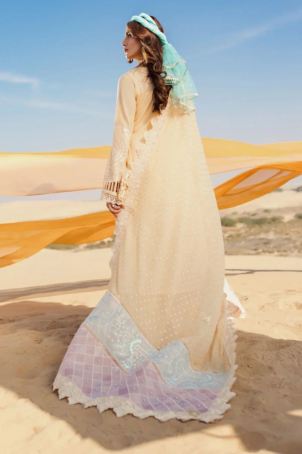 Nureh | Sehra Swiss Voil Lawn | FEROCE - NE-74 - Ladies Clothes - Maria Faisal