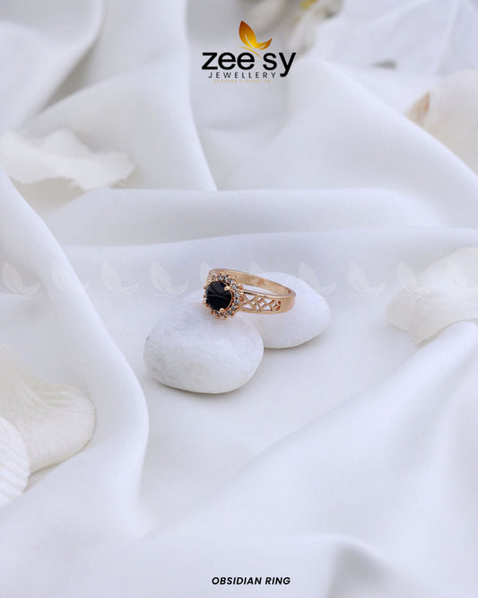 Obsidian Ring - Rings 