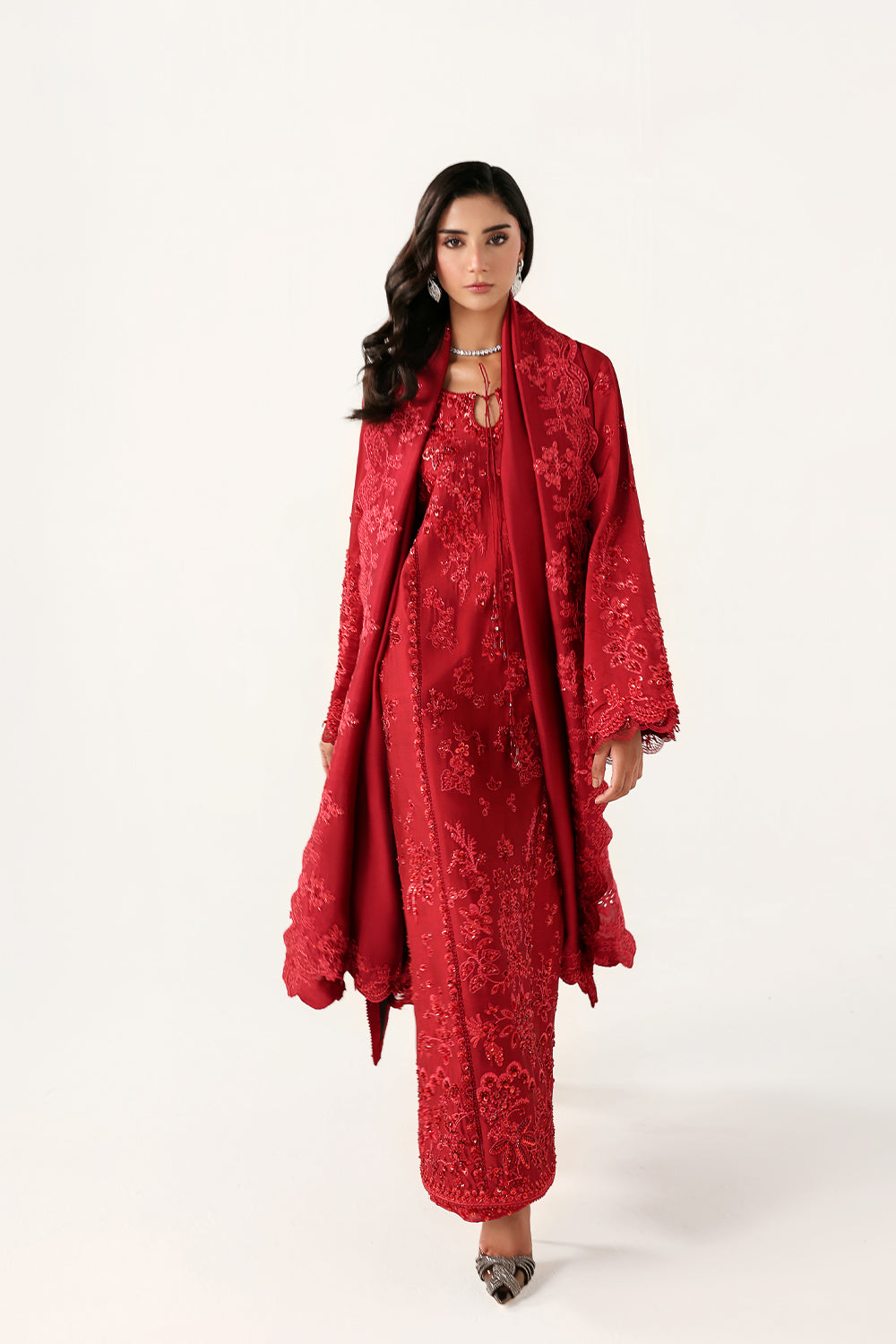 Saira Rizwan | Silk Luxe 26 | NIKA- SRLSP-26-09 - Dress - available at Maria Faisal in UK and USA.