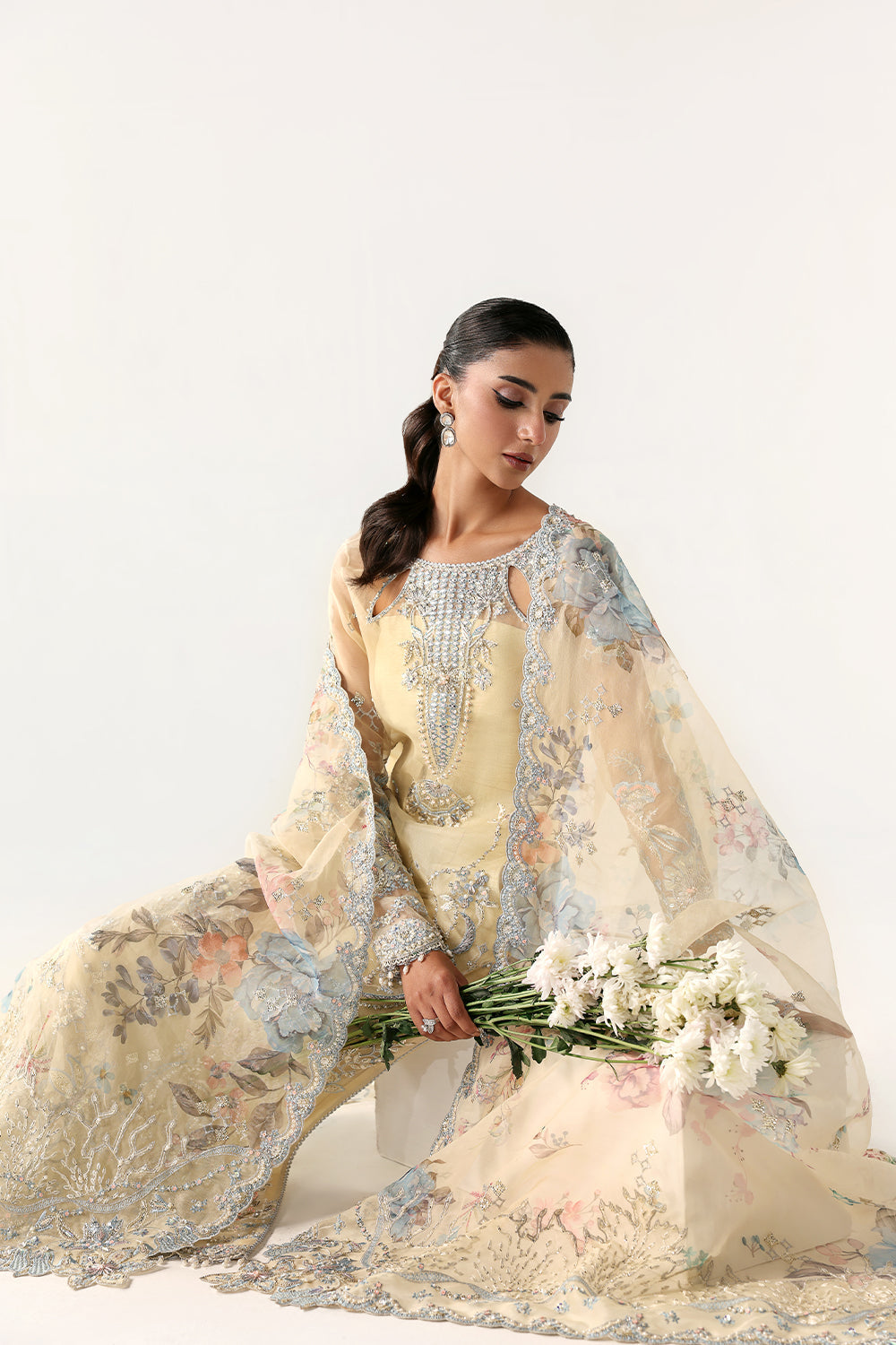 Saira Rizwan | Silk Luxe 26 | PARISA- SRLSP-26-04 - Dress - available at Maria Faisal in UK and USA.