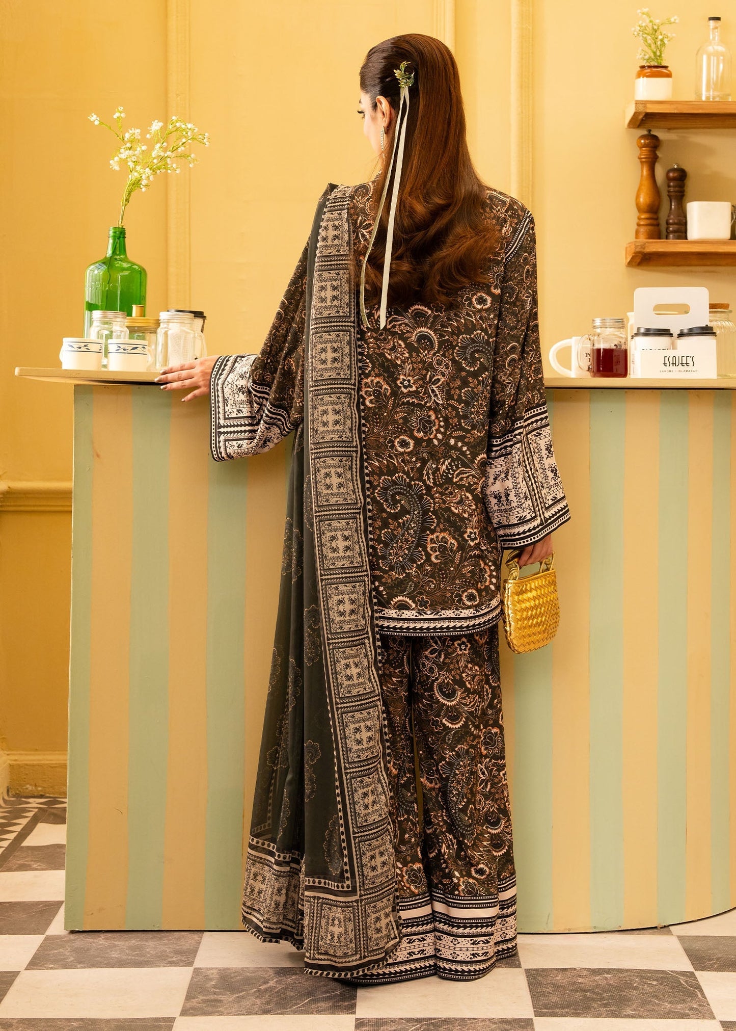 Maria Osama Khan | Retro 26 | Solene - Luxury Dress - available at Maria Faisal in UK and USA.