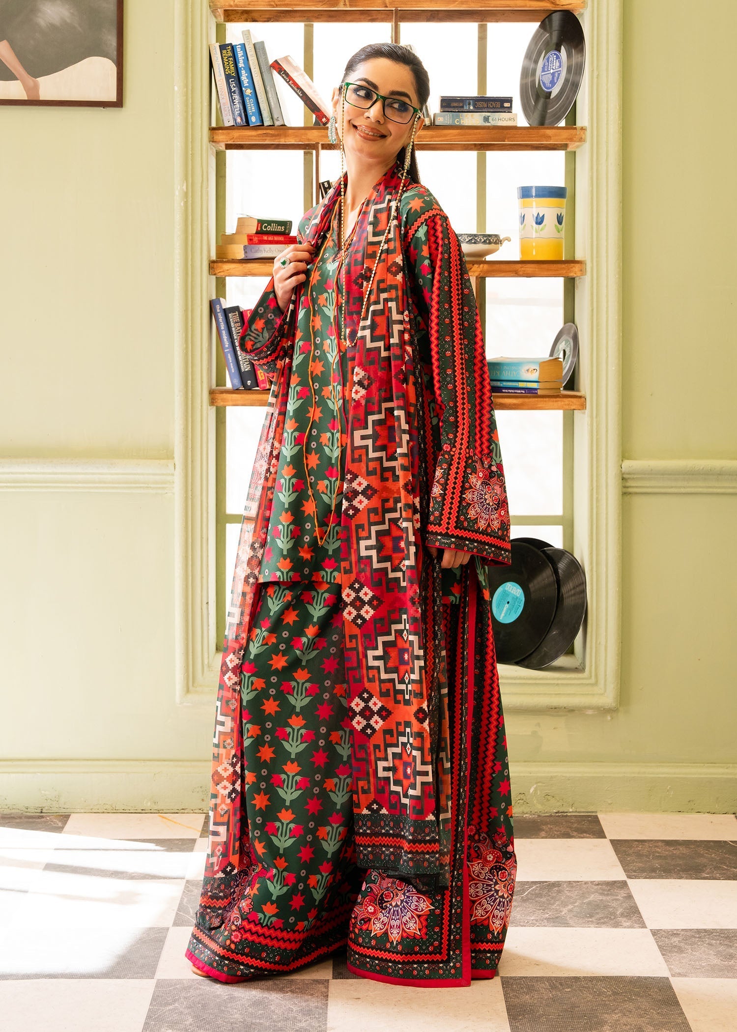 Maria Osama Khan | Retro 26 | Bloom - Luxury Dress - available at Maria Faisal in UK and USA.
