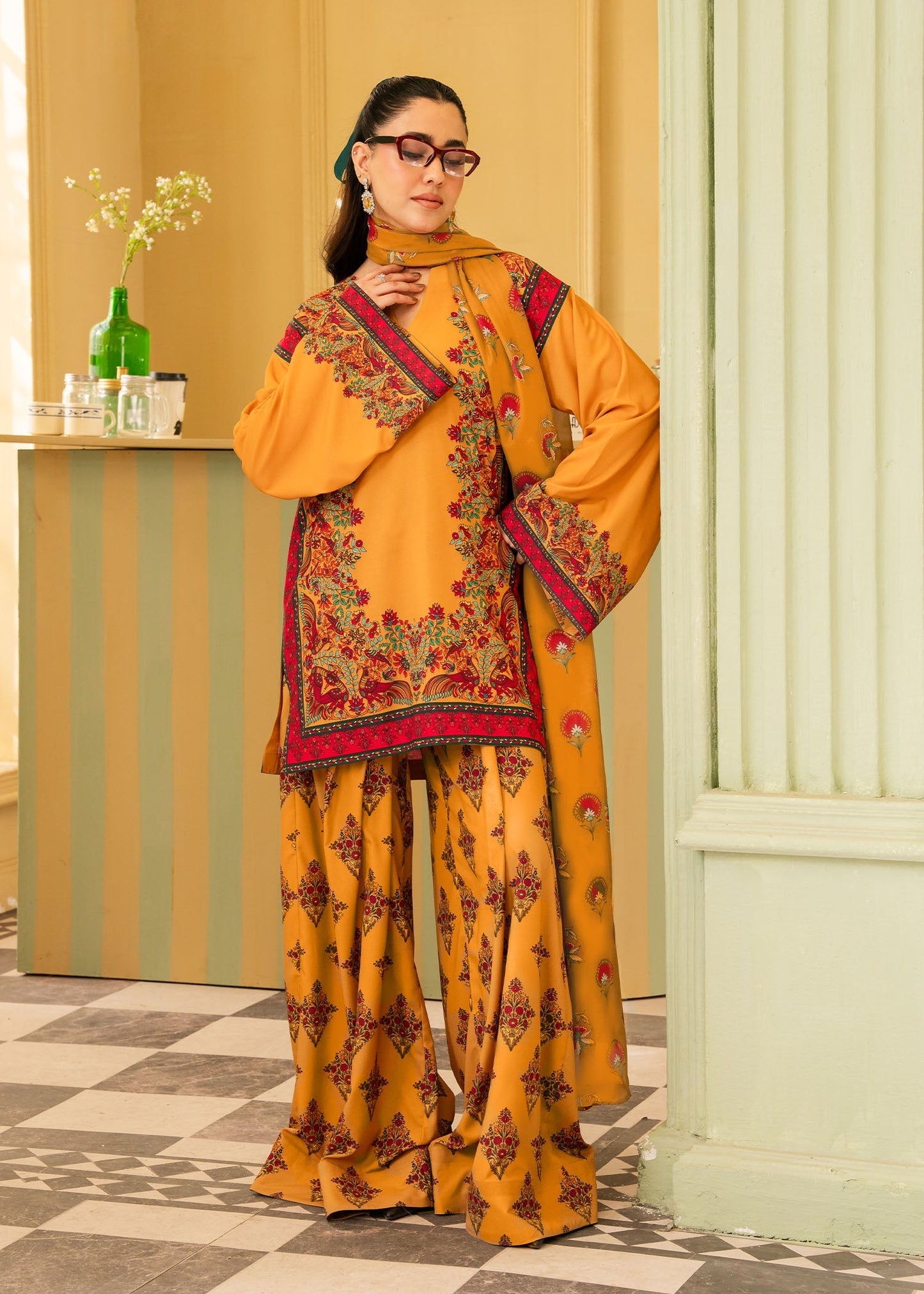 Maria Osama Khan | Retro 26 |  Eden - Luxury Dress - available at Maria Faisal in UK and USA.