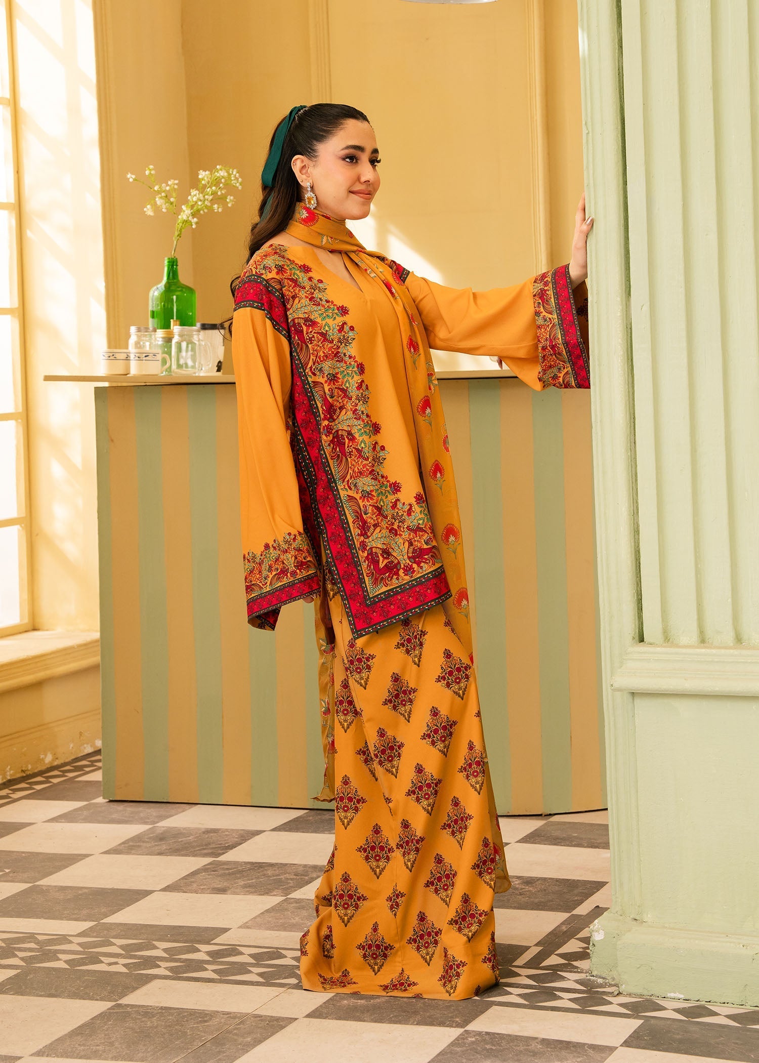 Maria Osama Khan | Retro 26 |  Eden - Luxury Dress - available at Maria Faisal in UK and USA.