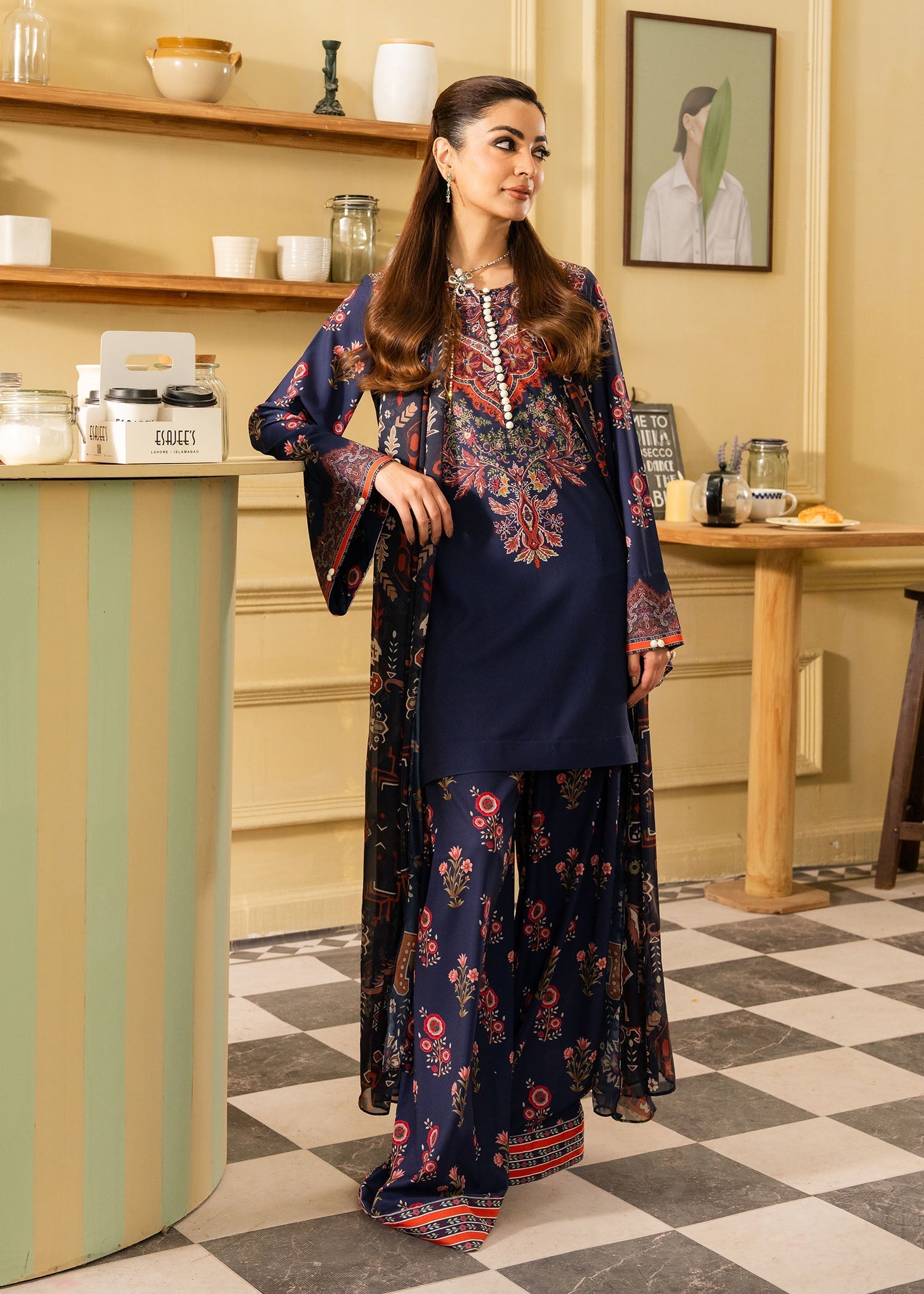 Maria Osama Khan | Retro 26 | Lorien - Luxury Dress - available at Maria Faisal in UK and USA.