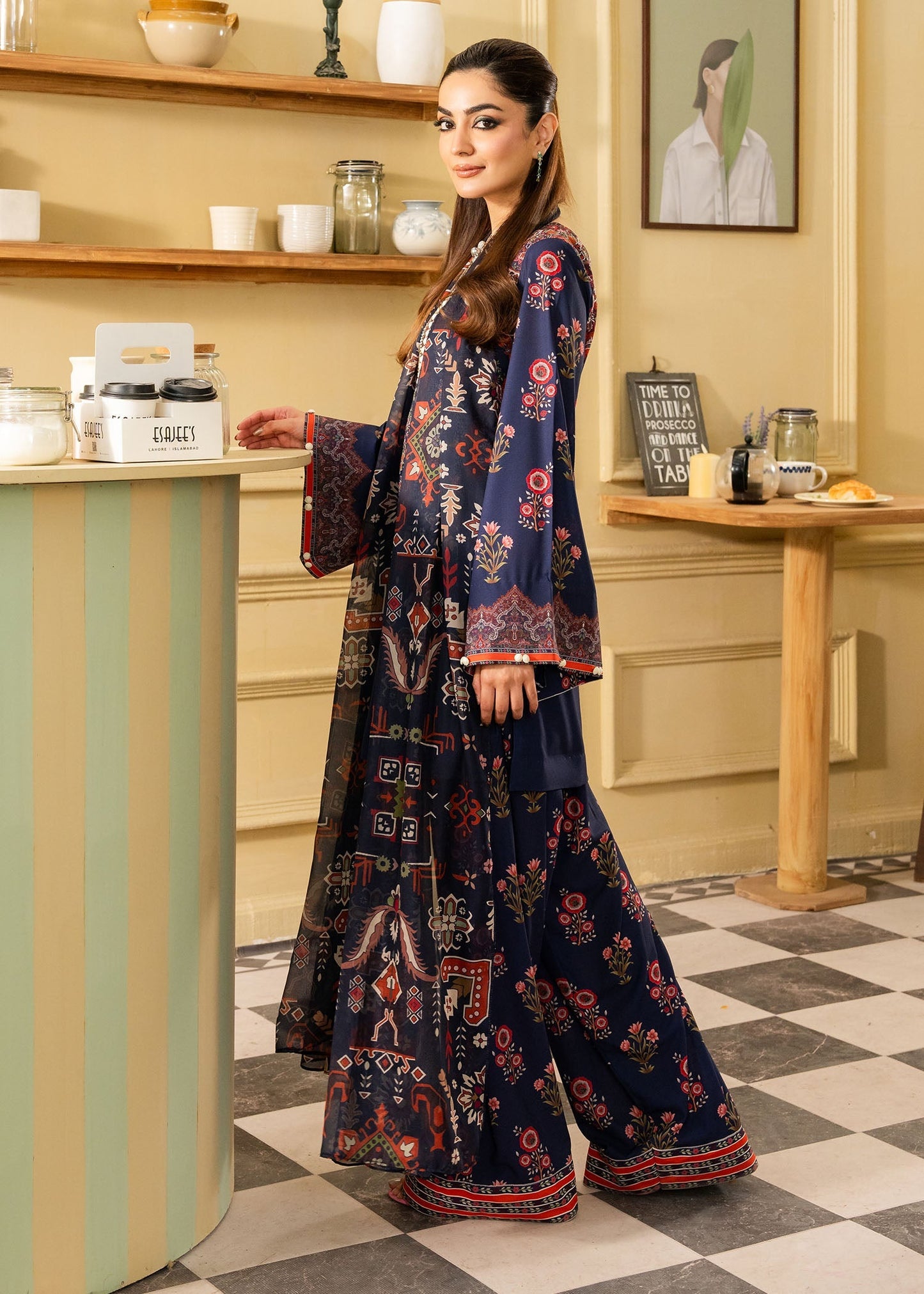 Maria Osama Khan | Retro 26 | Lorien - Luxury Dress - available at Maria Faisal in UK and USA.