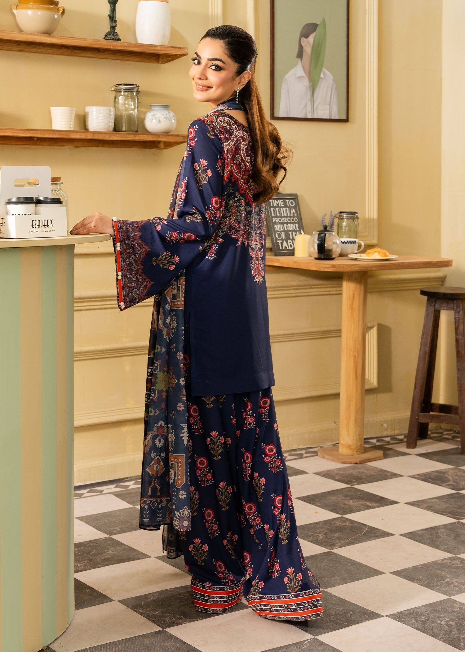 Maria Osama Khan | Retro 26 | Lorien - Luxury Dress - available at Maria Faisal in UK and USA.