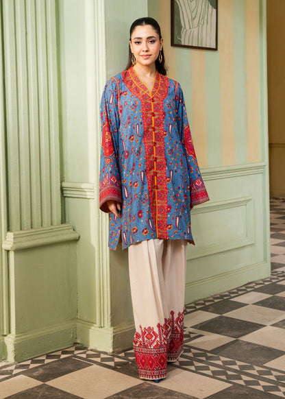 Maria Osama Khan | Retro 26 | Celeste - Luxury Dress - available at Maria Faisal in UK and USA.