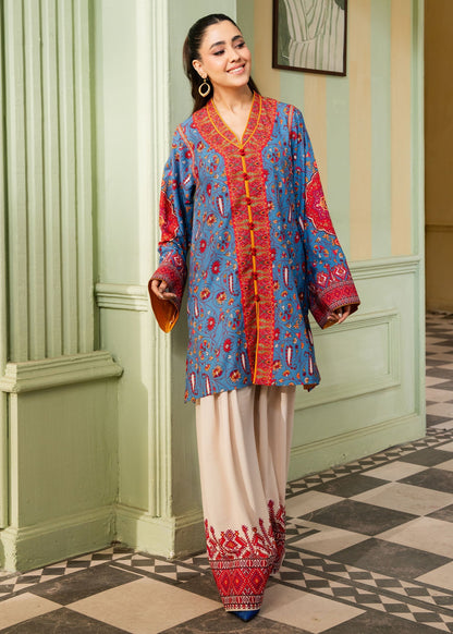 Maria Osama Khan | Retro 26 | Celeste - Luxury Dress - available at Maria Faisal in UK and USA.
