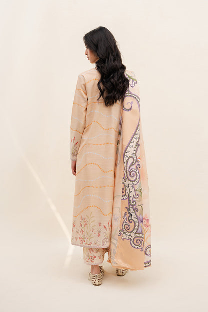SILKEN STEAM - MWS5829 – authentic Pakistani dress from the Latte Layers Pret collection for women in the UK