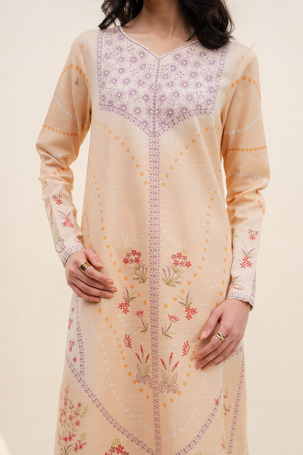 SILKEN STEAM - MWS5829 – authentic Pakistani dress from the Latte Layers Pret collection for women in the UK
