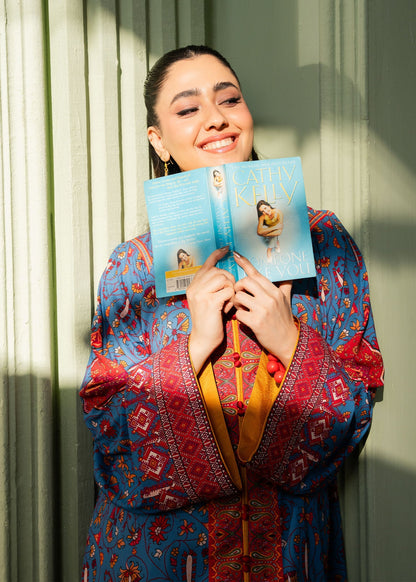 Maria Osama Khan | Retro 26 | Celeste - Luxury Dress - available at Maria Faisal in UK and USA.