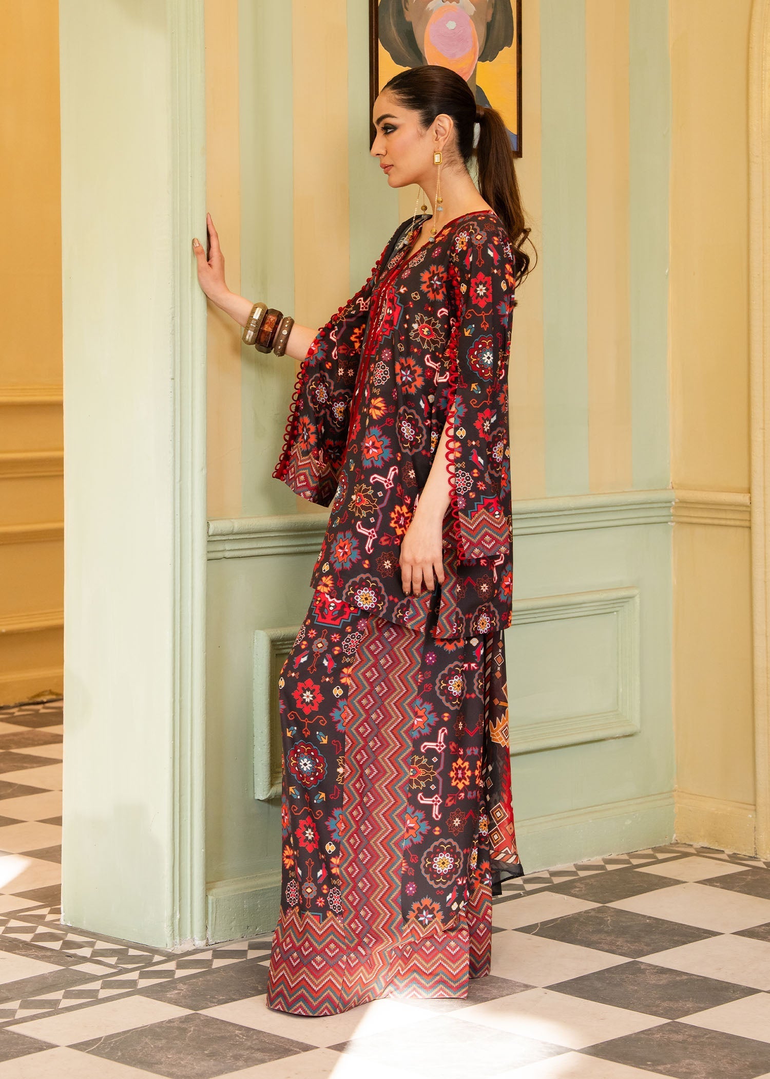 Maria Osama Khan | Retro 26 | Eliora - Luxury Dress - available at Maria Faisal in UK and USA.