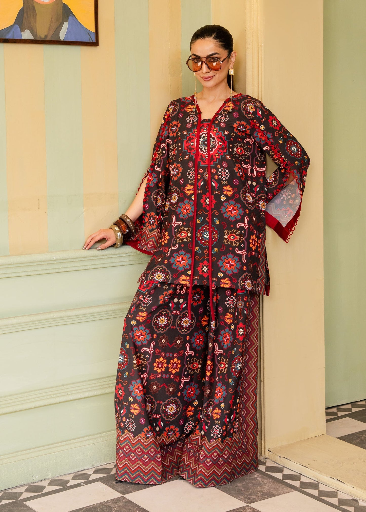 Maria Osama Khan | Retro 26 | Eliora - Luxury Dress - available at Maria Faisal in UK and USA.