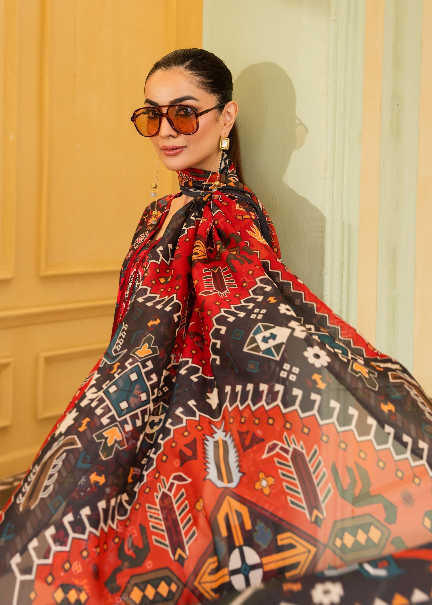 Maria Osama Khan | Retro 26 | Eliora - Luxury Dress - available at Maria Faisal in UK and USA.