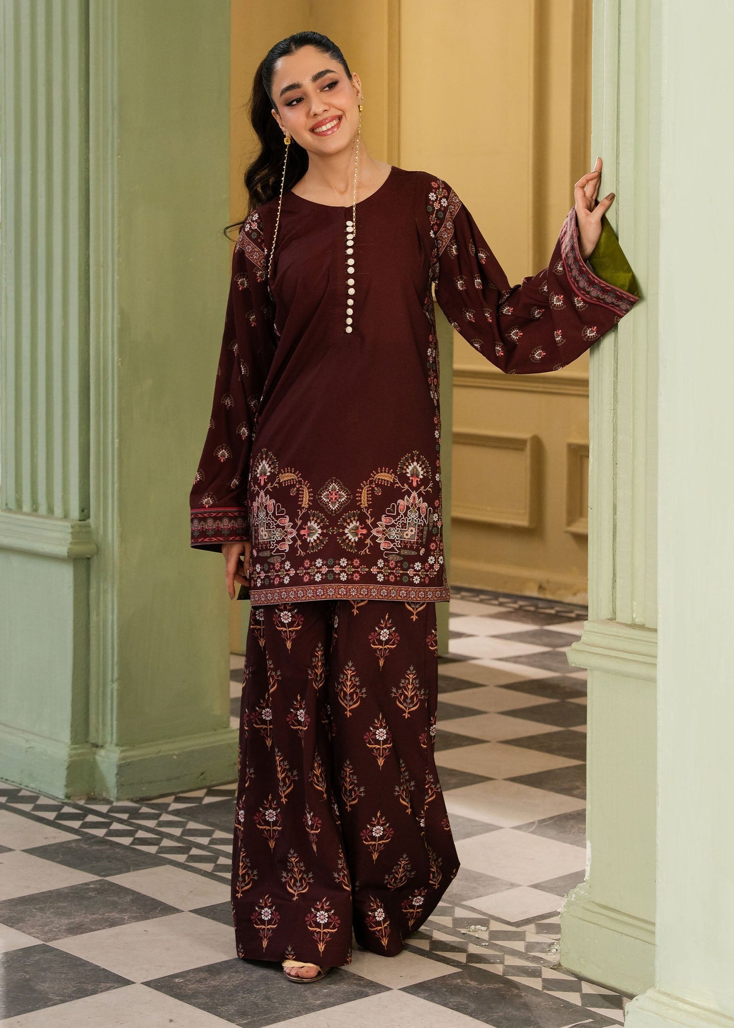 Maria Osama Khan | Retro 26 | Haze - Luxury Dress - available at Maria Faisal in UK and USA.