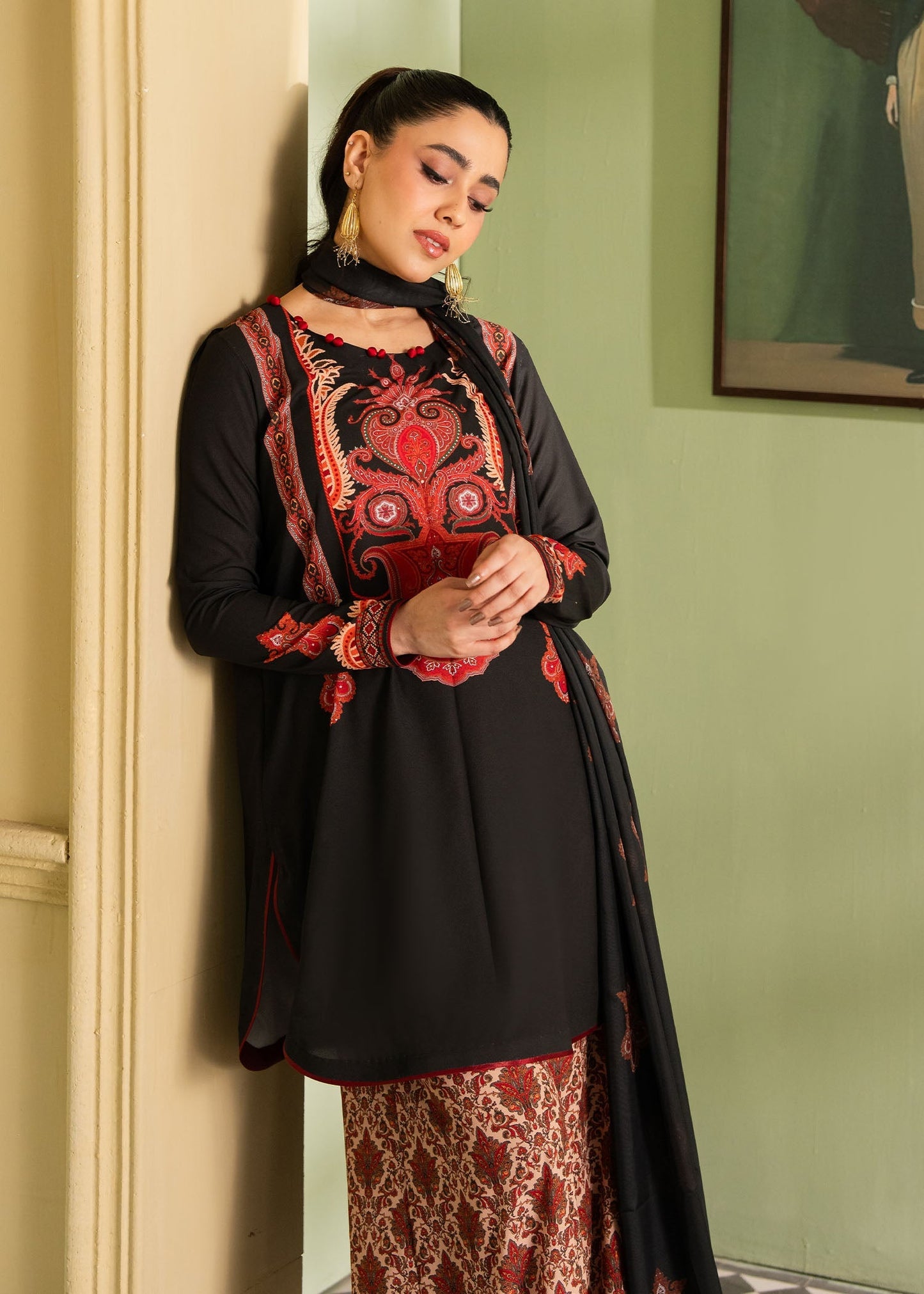 Maria Osama Khan | Retro 26 | Fiora - Luxury Dress - available at Maria Faisal in UK and USA.