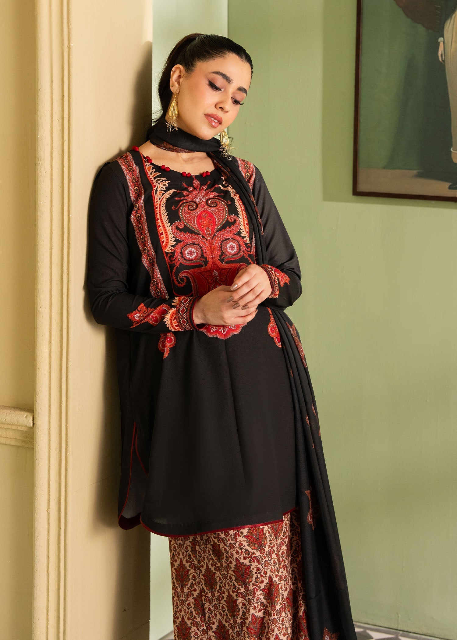 Maria Osama Khan | Retro 26 | Fiora - Luxury Dress - available at Maria Faisal in UK and USA.