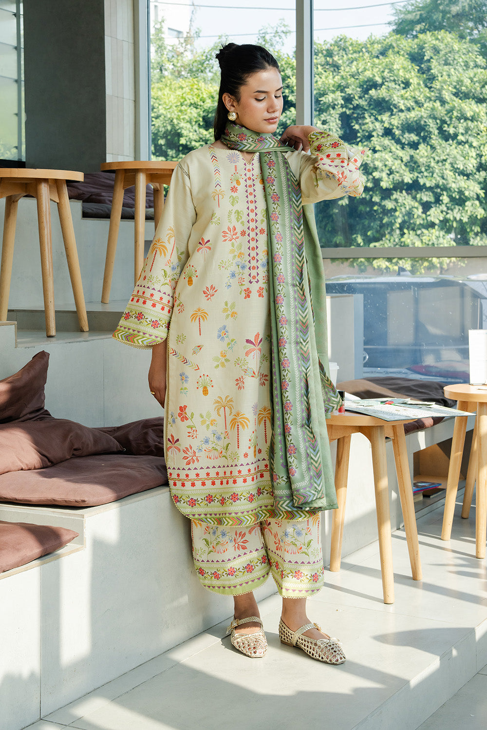 MUTED MACCHIATO - MWS5828 – authentic Pakistani dress from the Latte Layers Pret collection for women in the UK