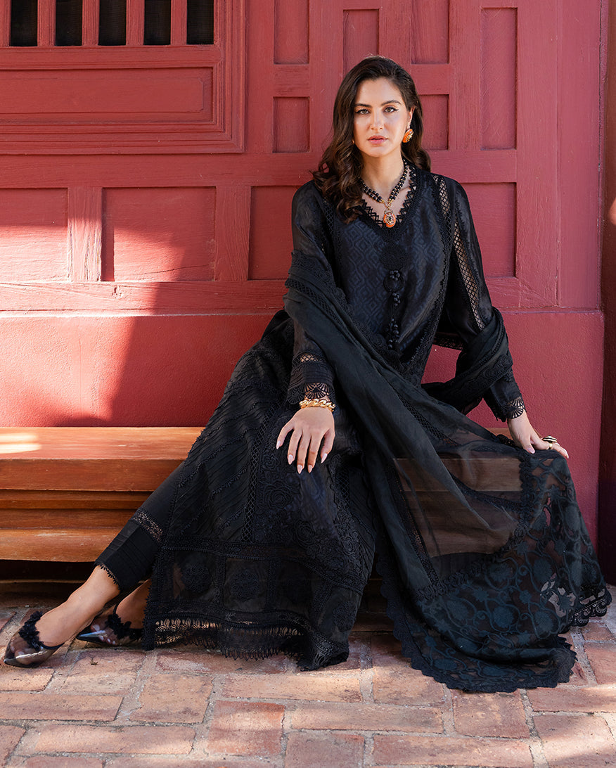 Mushq | Euphoria Pret | Twinkling Dusk - Luxury Dress - available at Maria Faisal in UK and USA.