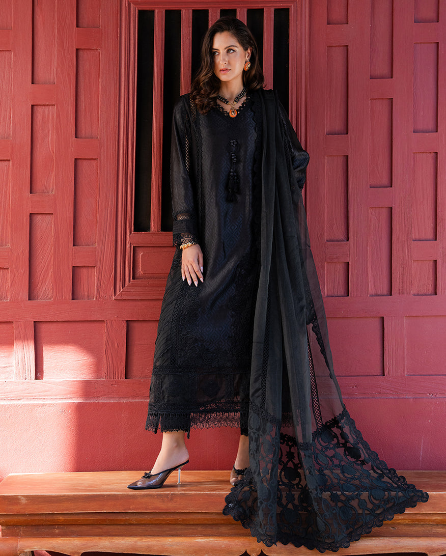 Mushq | Euphoria Pret | Twinkling Dusk - Luxury Dress - available at Maria Faisal in UK and USA.