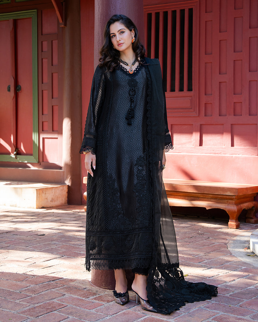 Mushq | Euphoria Pret | Twinkling Dusk - Luxury Dress - available at Maria Faisal in UK and USA.