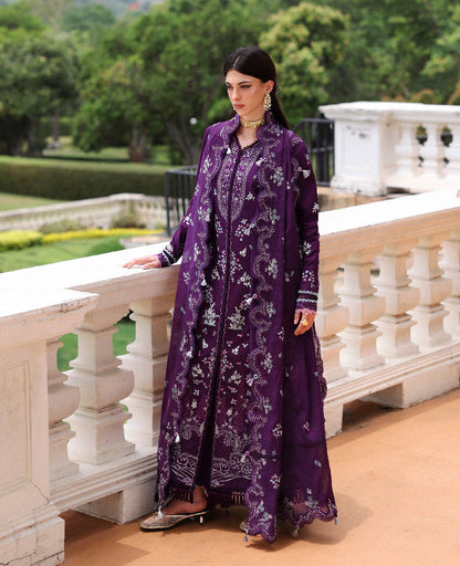 Republic Womenswear | Lilas Lawn 26 | Olyra - Luxury Dress - available at Maria Faisal in UK and USA.