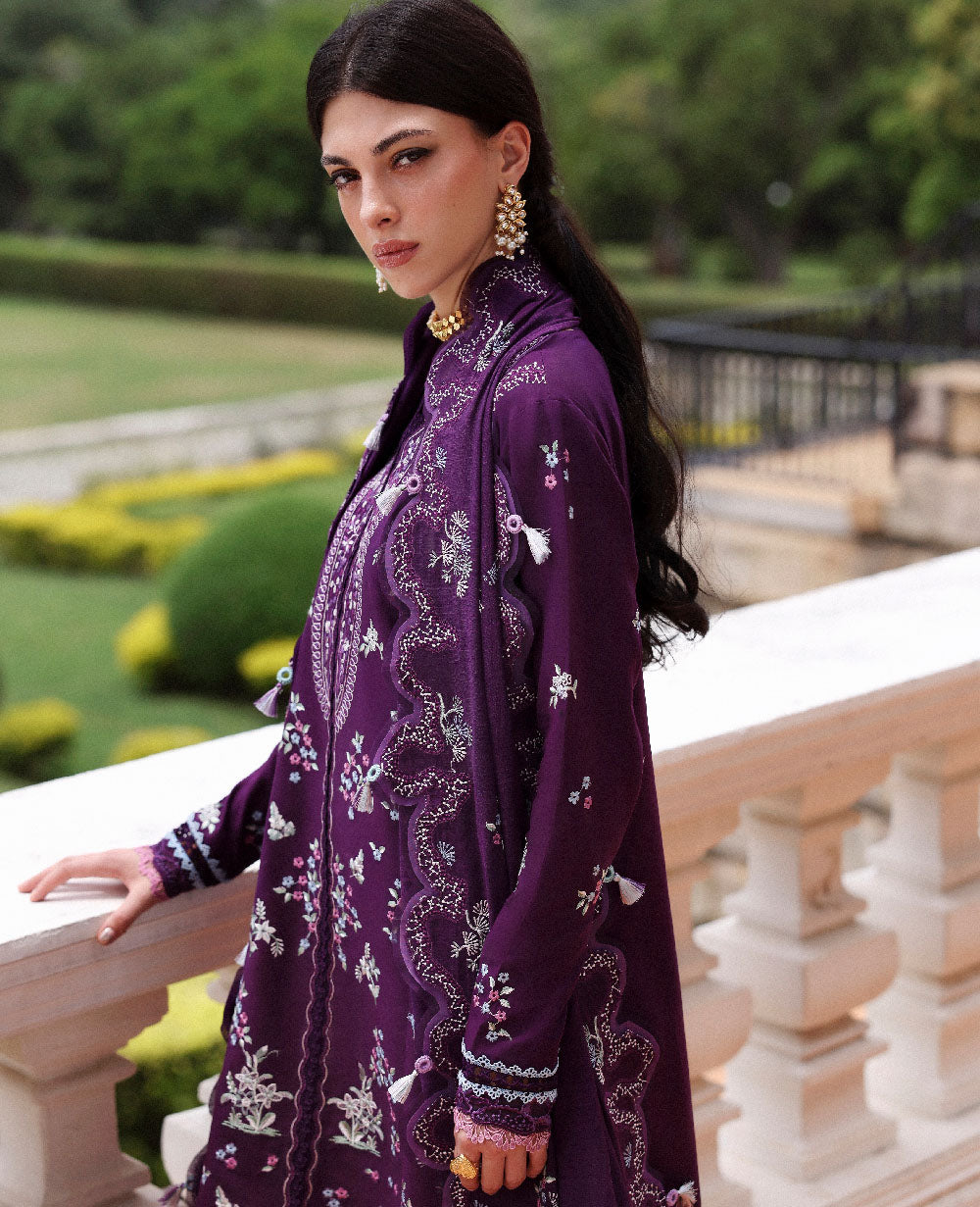 Republic Womenswear | Lilas Lawn 26 | Olyra - Luxury Dress - available at Maria Faisal in UK and USA.