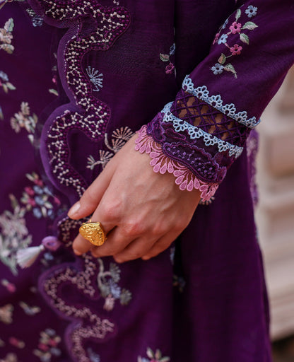 Republic Womenswear | Lilas Lawn 26 | Olyra - Luxury Dress - available at Maria Faisal in UK and USA.
