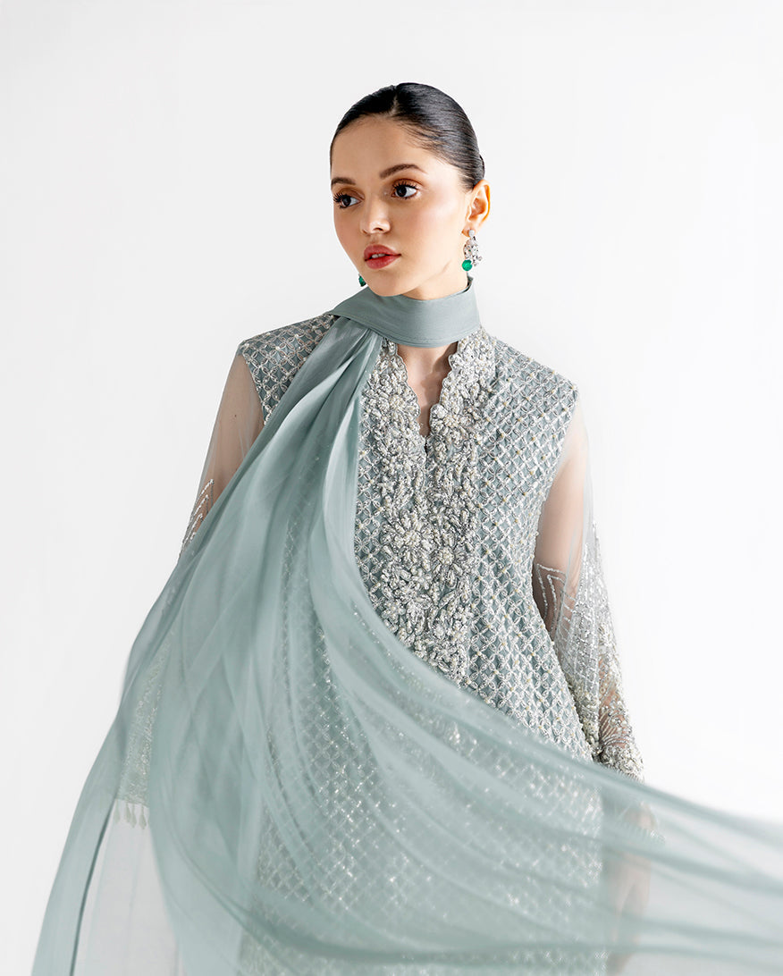 Mushq | Fleur Luxury Formals | Ondine - Formal Dress - available at Maria Faisal in UK and USA.