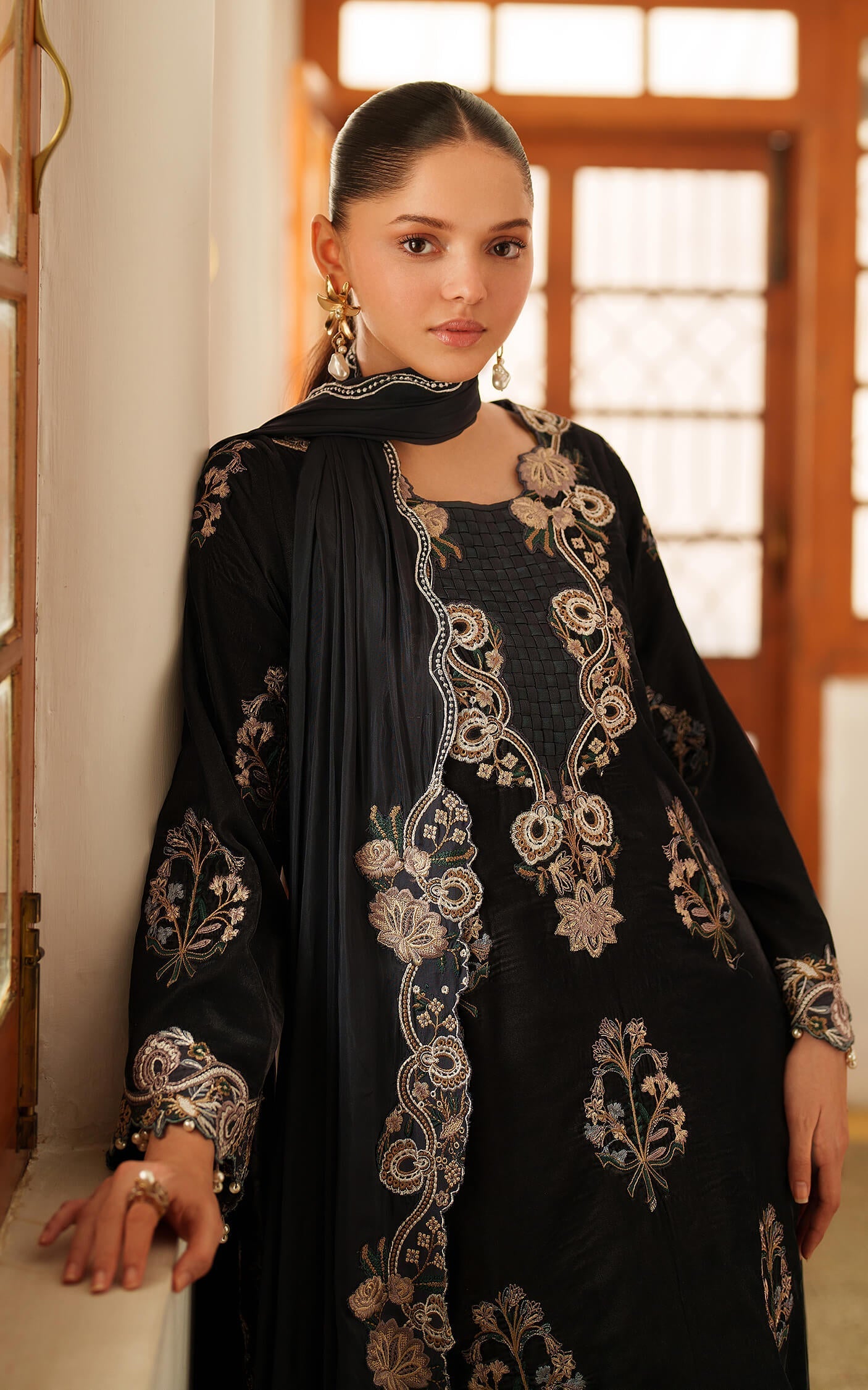 Asifa and Nabeel | Pashmina Luxe 25 | Opal LWC25-07 - Formal Dress - available at Maria Faisal in UK and USA.