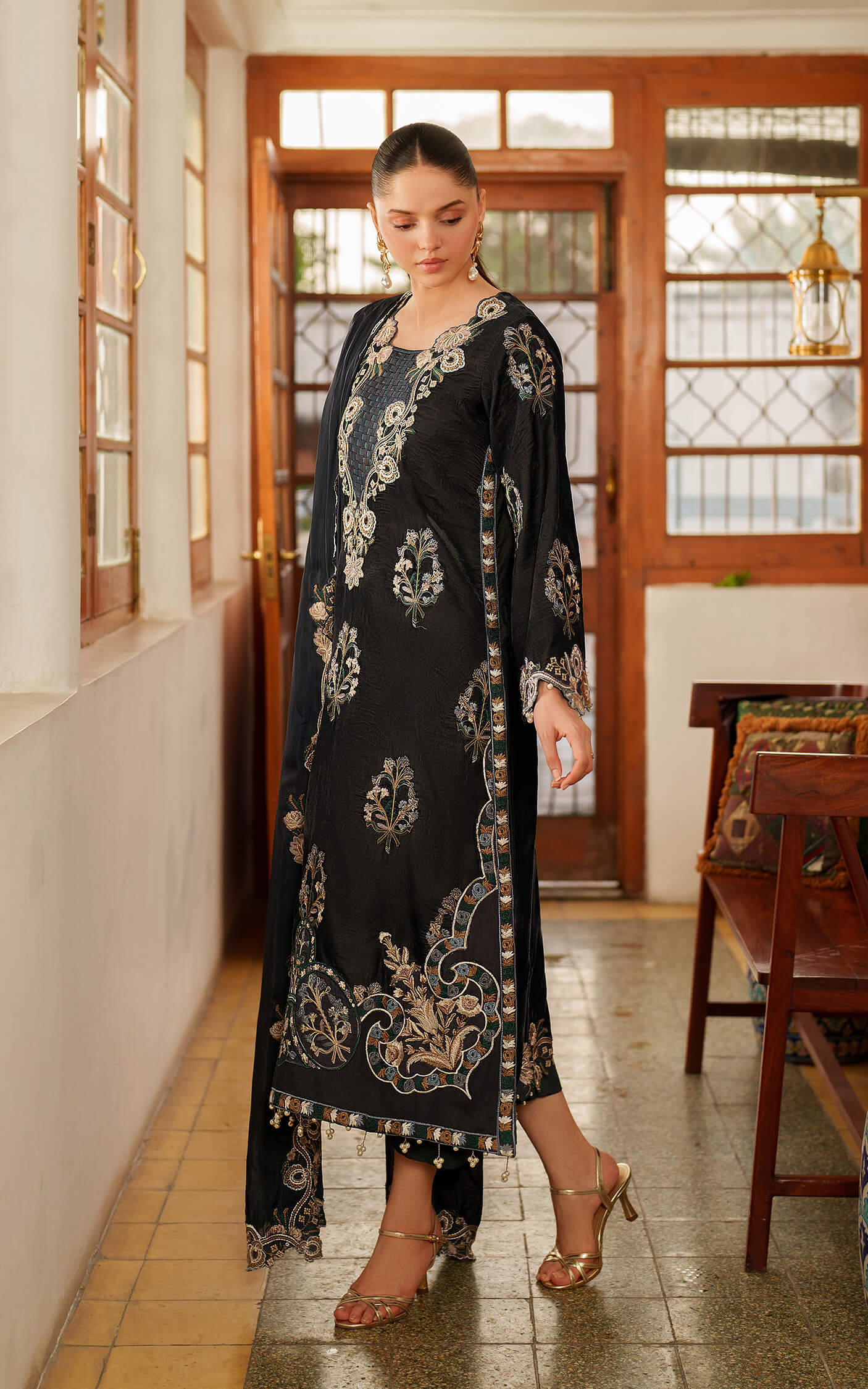 Asifa and Nabeel | Pashmina Luxe 25 | Opal LWC25-07 - Formal Dress - available at Maria Faisal in UK and USA.