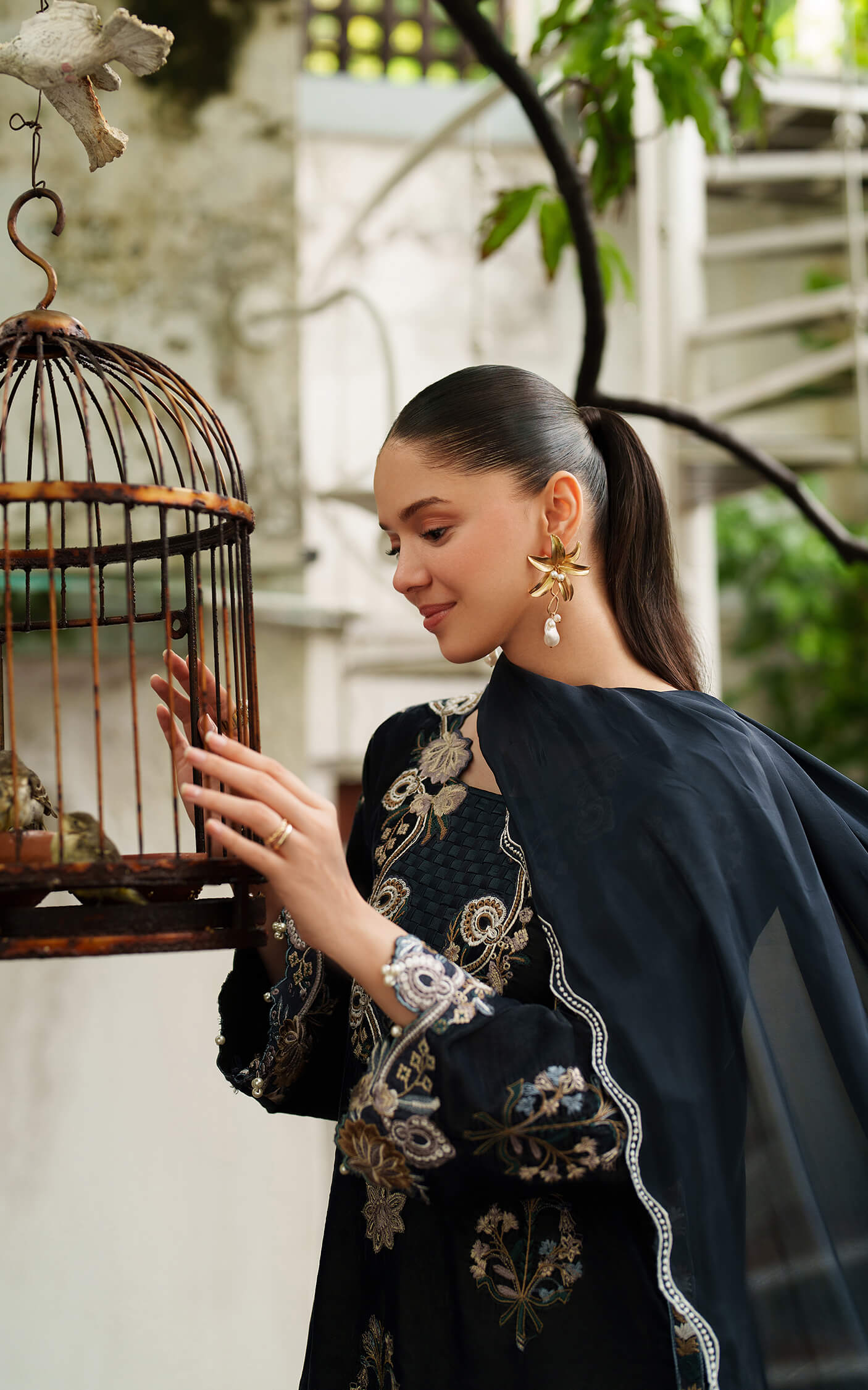 Asifa and Nabeel | Pashmina Luxe 25 | Opal LWC25-07 - Formal Dress - available at Maria Faisal in UK and USA.