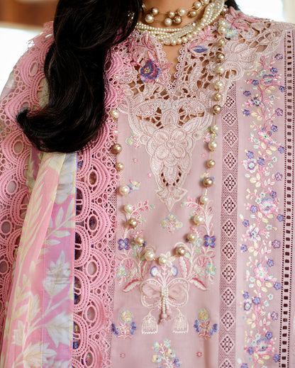 Mushq | Amoi Luxury Lawn | Opulent Whisper - Luxury Dress - available at Maria Faisal in UK and USA.