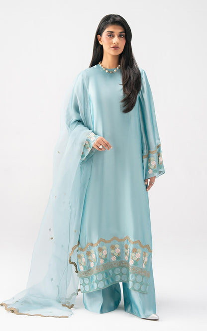 Asifa and Nabeel | Celevara Luxe | Opulent Echo - Luxury Dress - available at Maria Faisal in UK and USA.