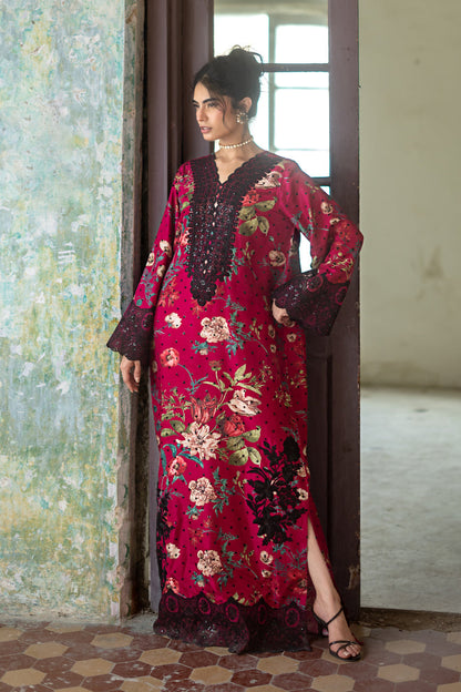 Zainab Chottani | Summer Edition 26 | Orchid Noir Kaftan - Formal Dress - available at Maria Faisal in UK and USA.