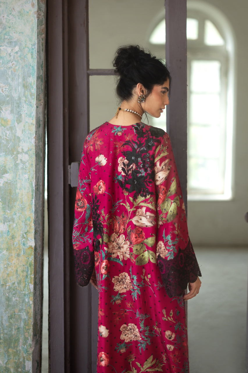 Zainab Chottani | Summer Edition 26 | Orchid Noir Kaftan - Formal Dress - available at Maria Faisal in UK and USA.