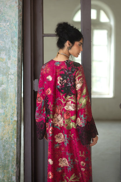 Zainab Chottani | Summer Edition 26 | Orchid Noir Kaftan - Formal Dress - available at Maria Faisal in UK and USA.
