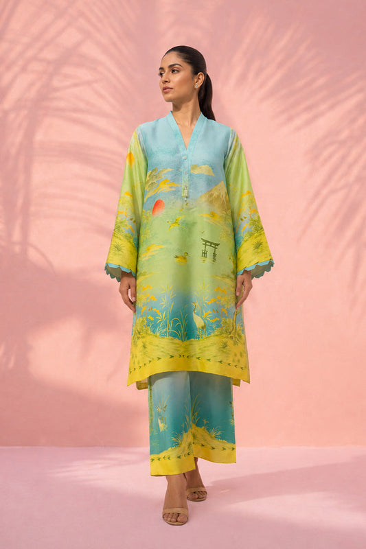 Sania Maskatiya | Summer Festive 26 | Yashal (B) - Luxury Dress - available at Maria Faisal in UK and USA.