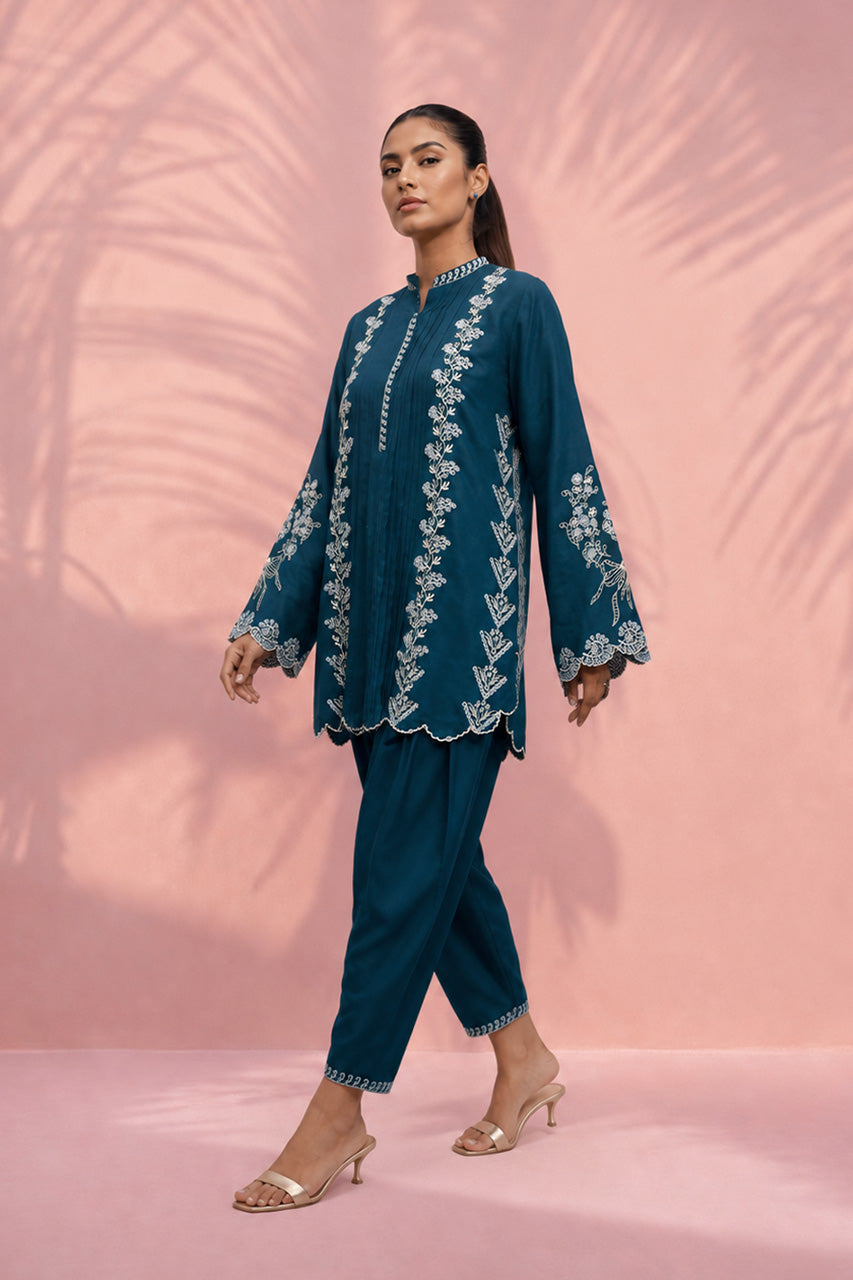 Sania Maskatiya | Summer Festive 26 | Haleh - Luxury Dress - available at Maria Faisal in UK and USA.
